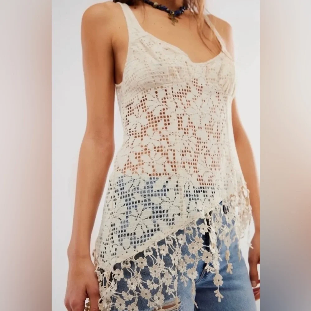 Free People Alisabeth Tunic in Whitecap Grey NEW - Picture 2 of 7